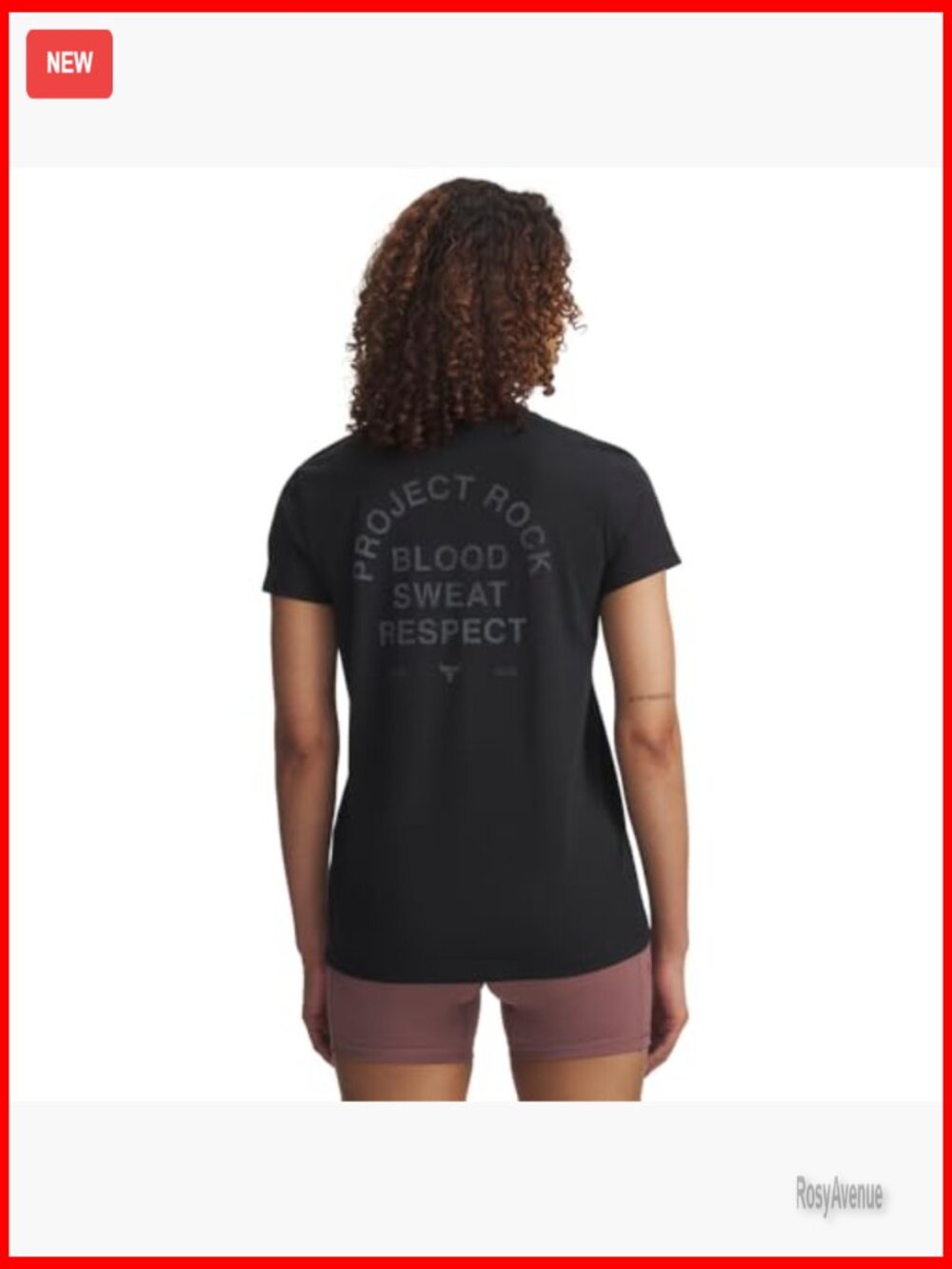 Project Rock Short Sleeve T-Shirt Super-Soft Cotton Blend Quick-Dry Active Tee - Picture 2 of 2